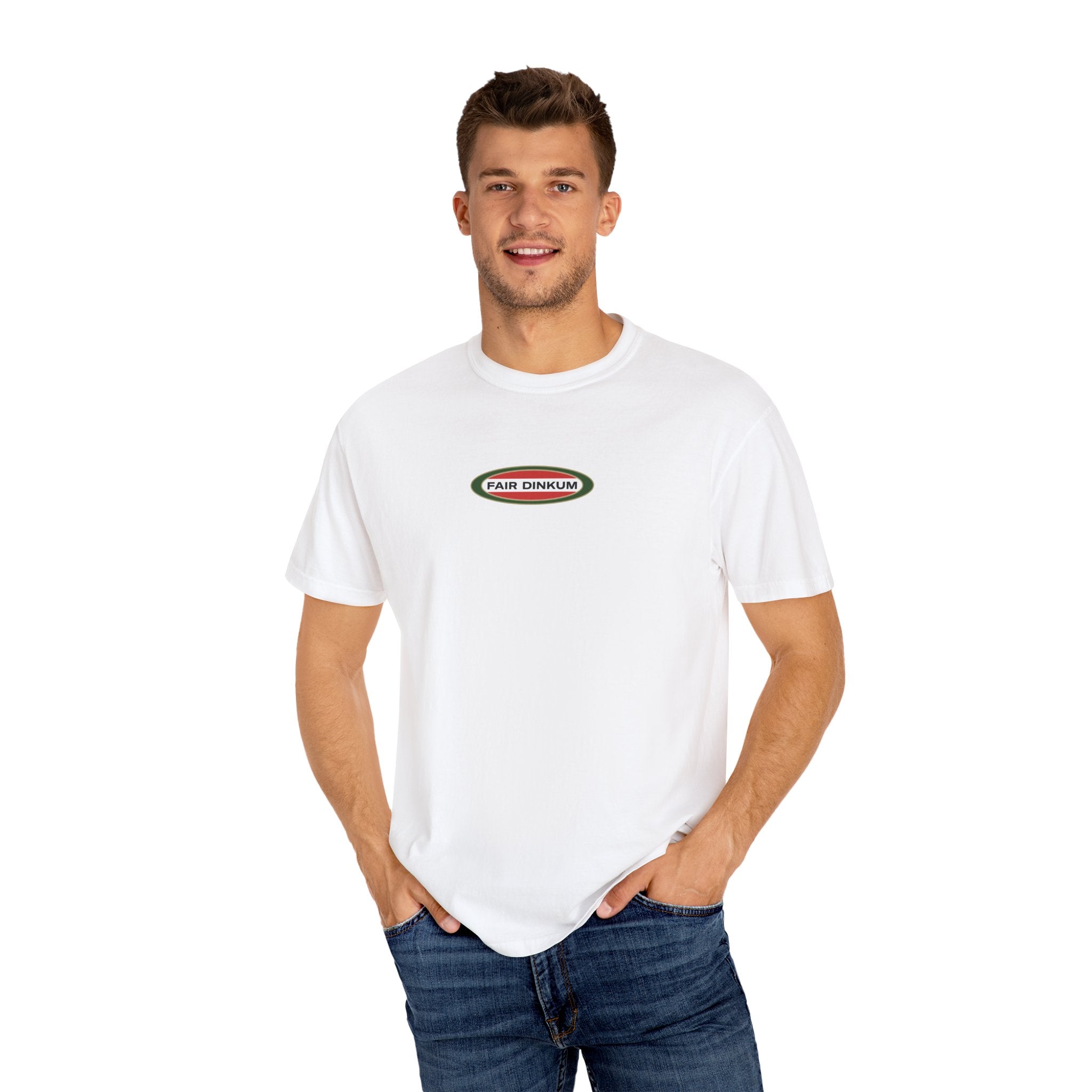 Fair Dinkum T‑Shirt - Retro Aussie Slang Tee