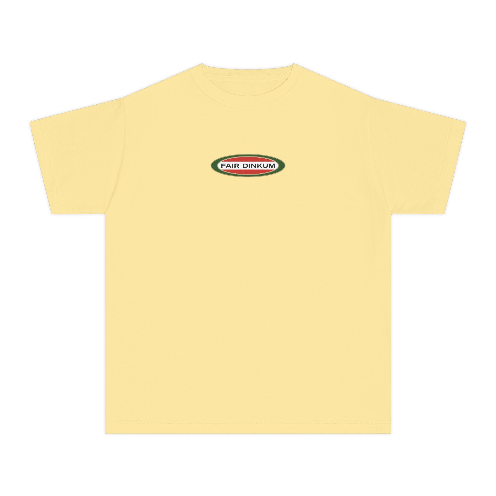 Fair Dinkum Youth Tee, Aussie Saying Shirt, Australiana Gift, Retro Style T-Shirt, Funny Australian Slang Top, LookaKooka Designs