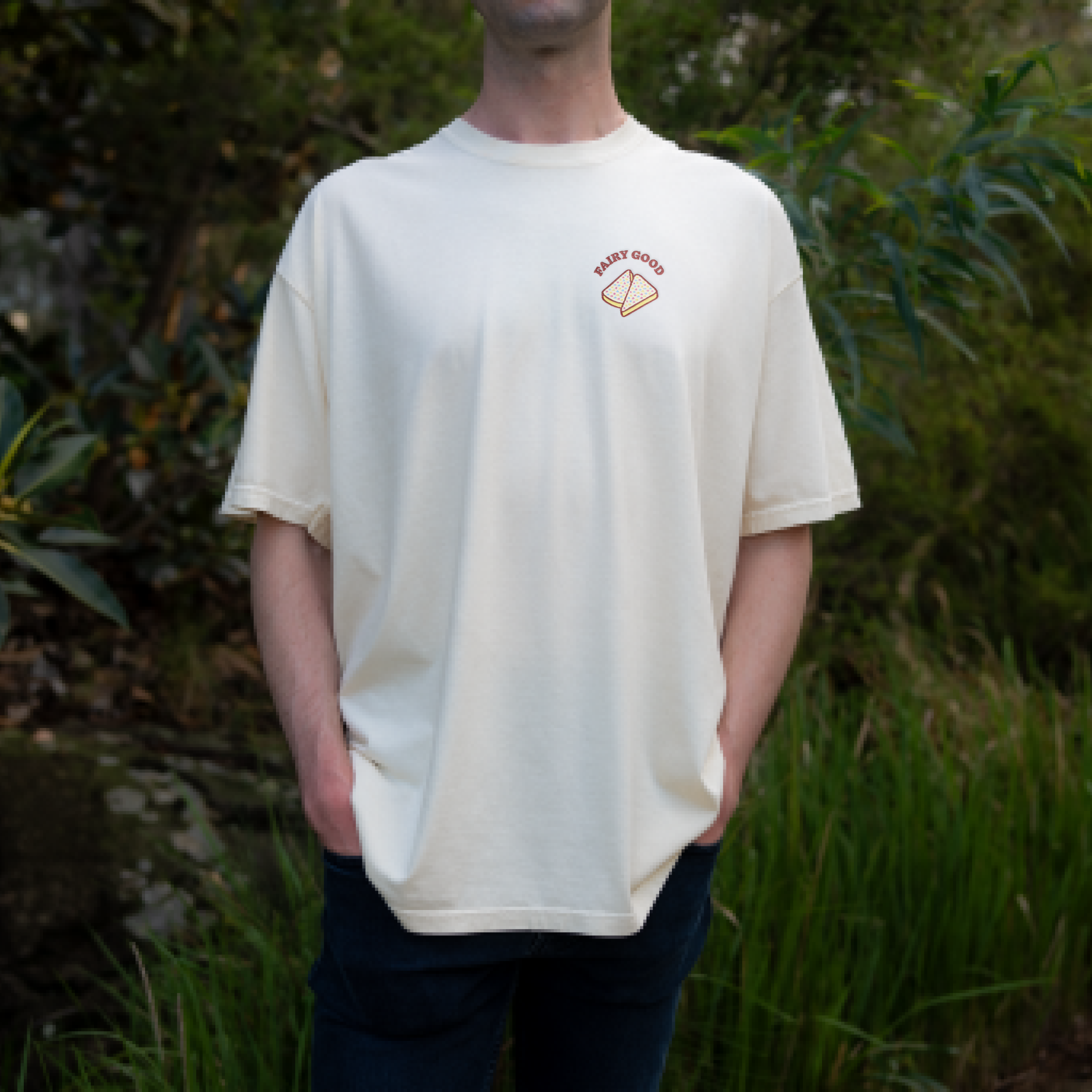 Fairy Bread Pun Tee | Embroidered Australian Fairy Bread Graphic T-Shirt