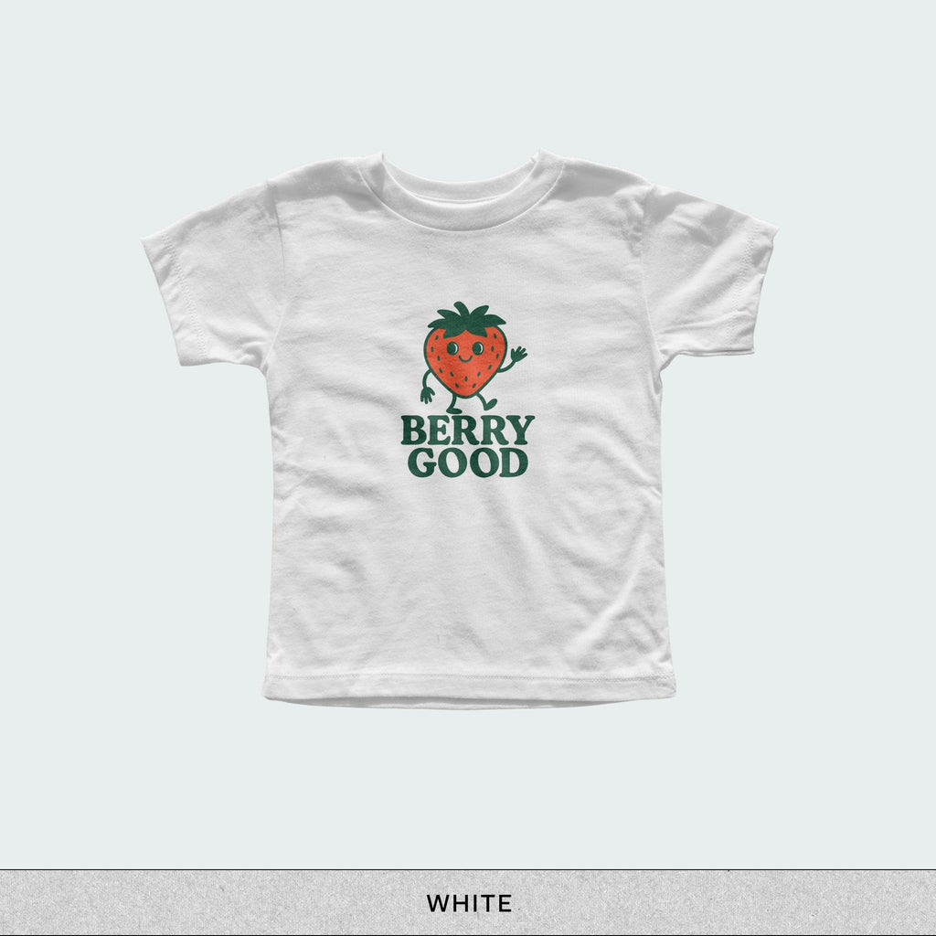 Berry Good Baby Tee - white