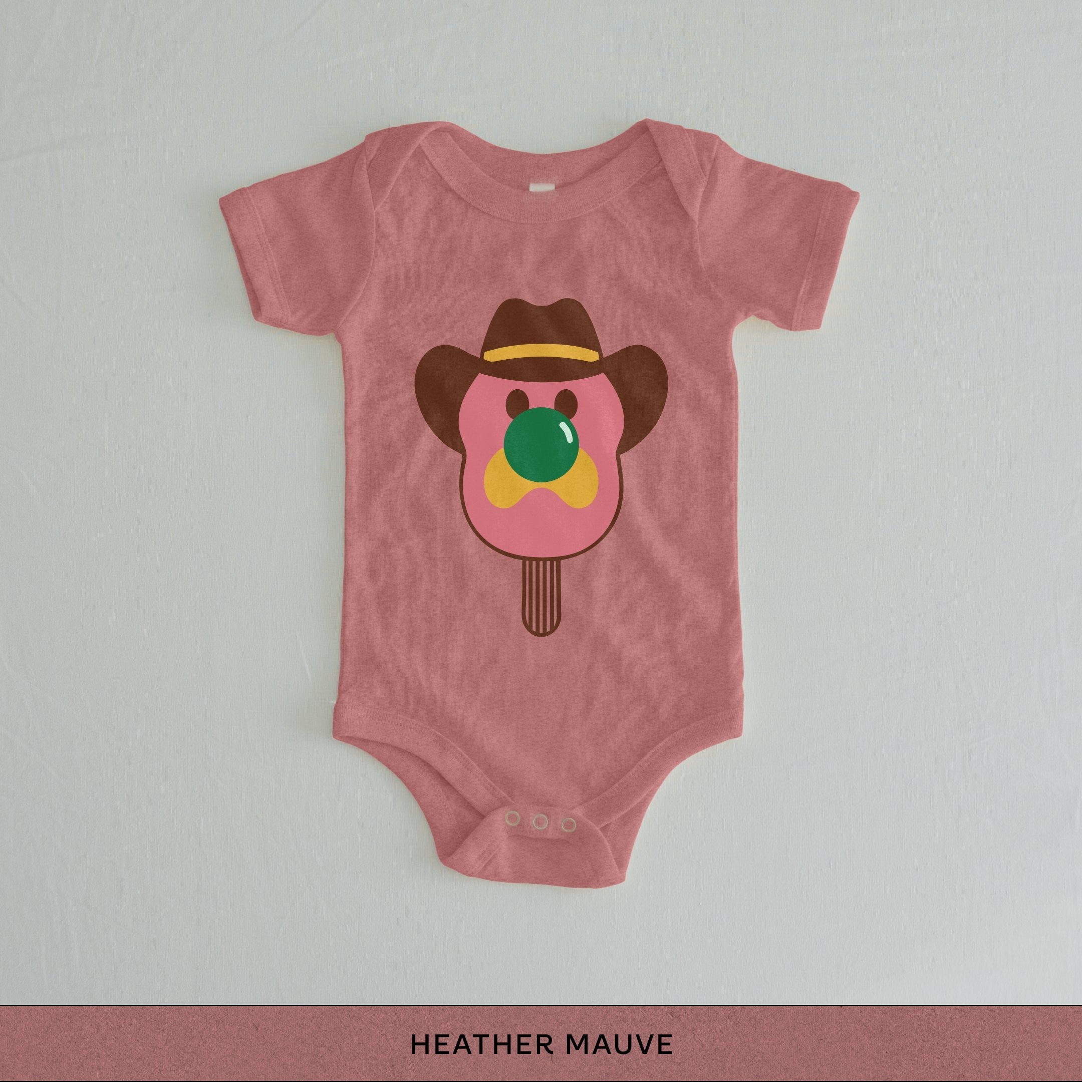 Bill Baby Onesie - heather mauve