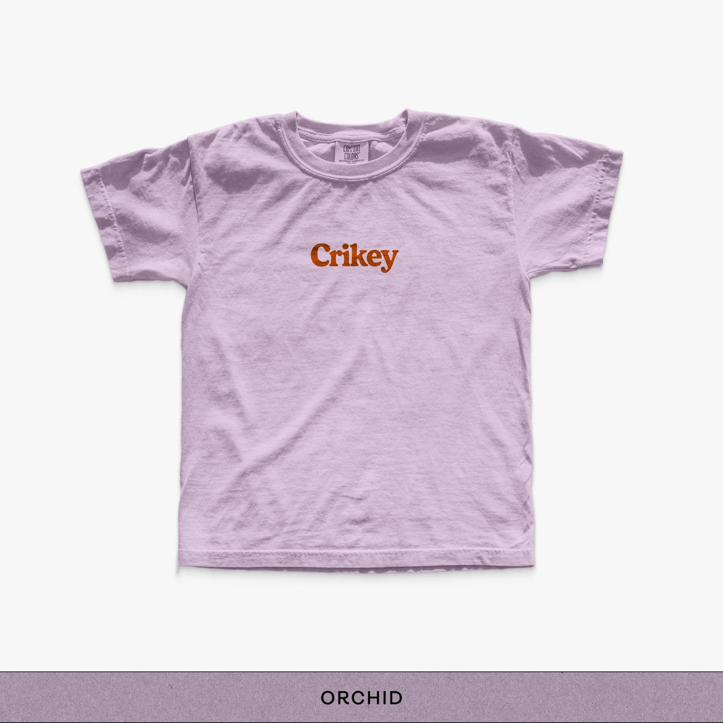 Crikey Kids Tee - orchid