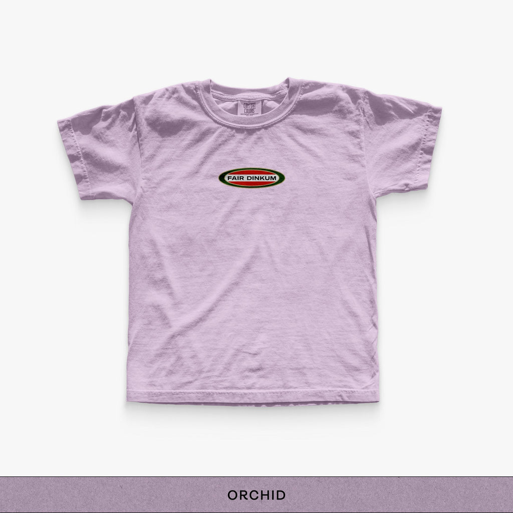 Fair Dinkum Youth Tee - orchid