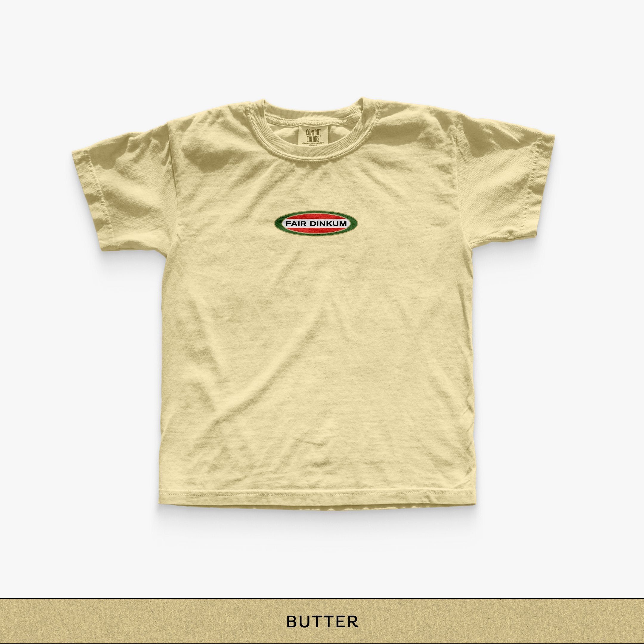 Fair Dinkum Youth Tee - butter