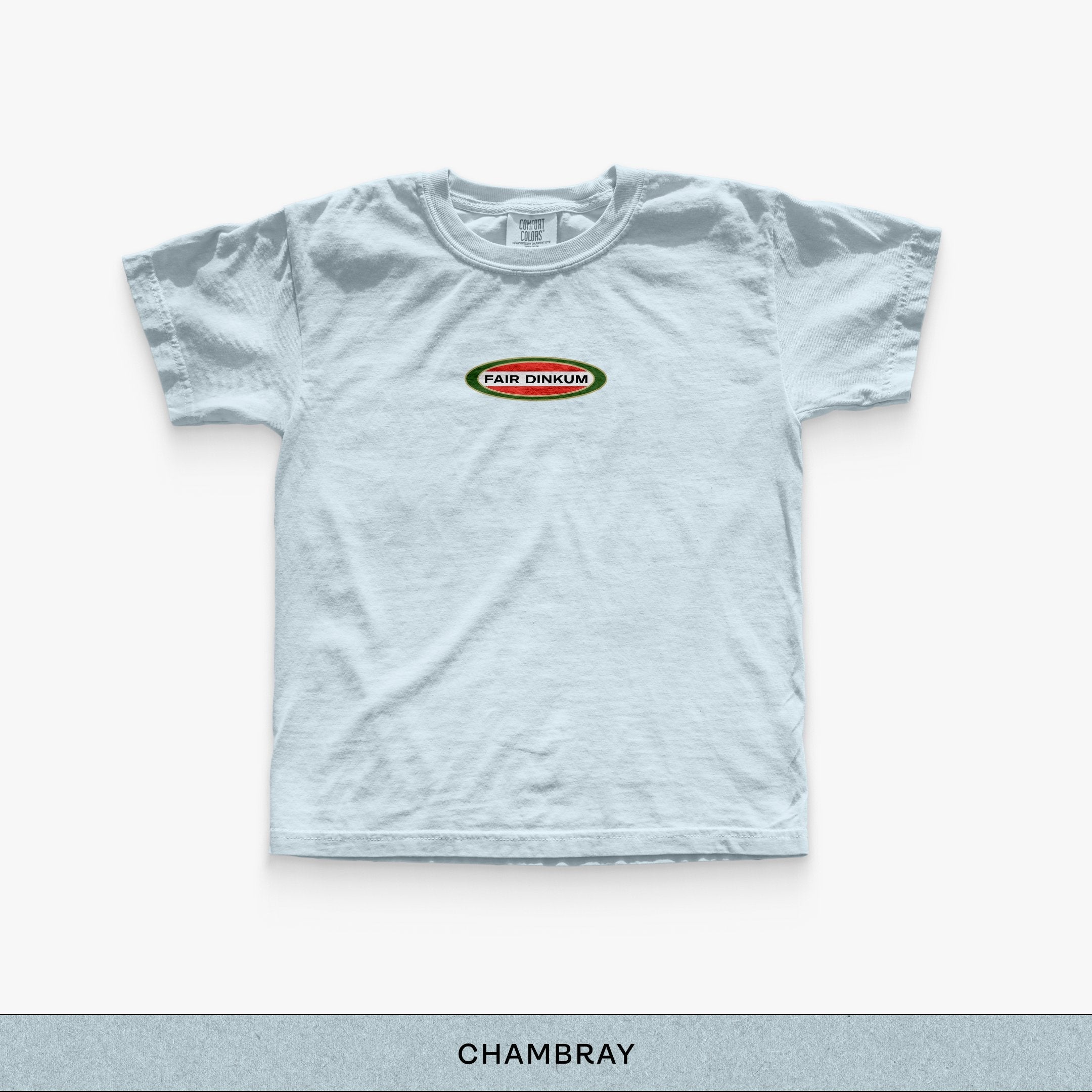 Fair Dinkum Youth Tee - chambray