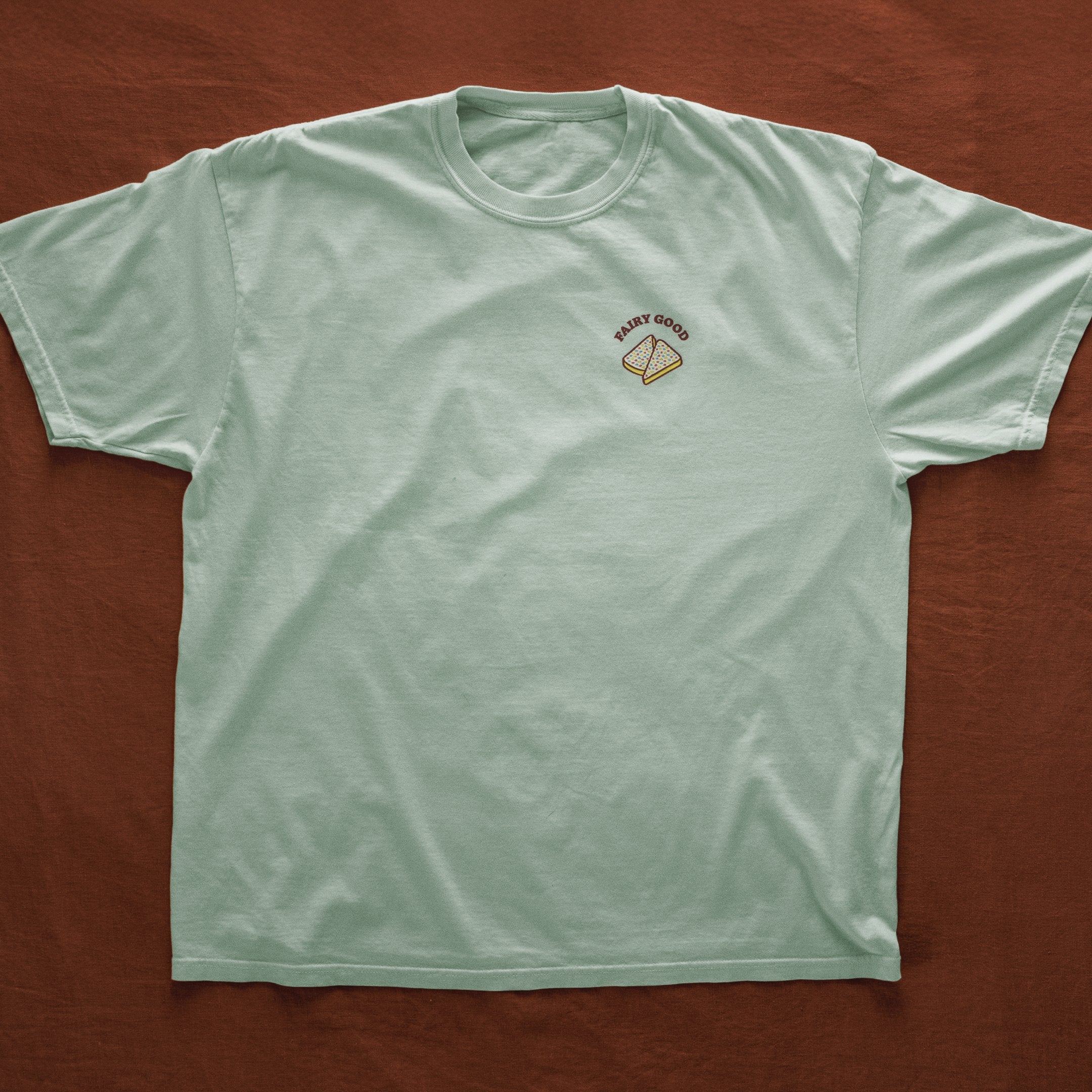 Fairy Bread Embroidered Tee - bay