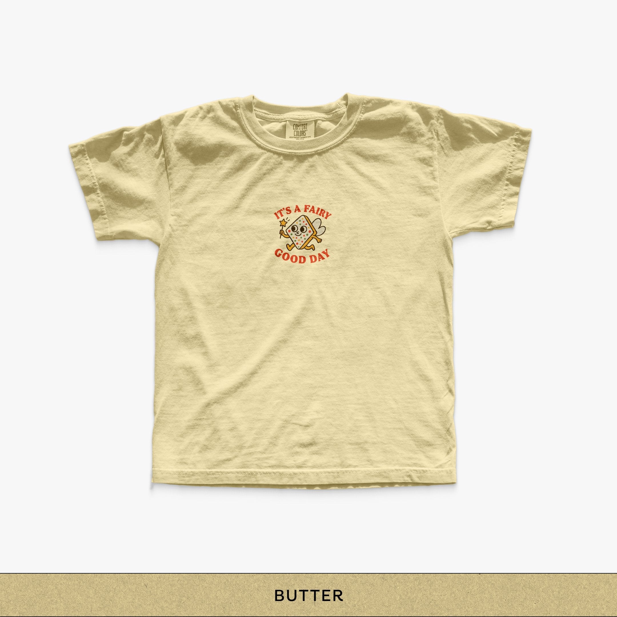 Fairy Good Day Kids Tee - butter