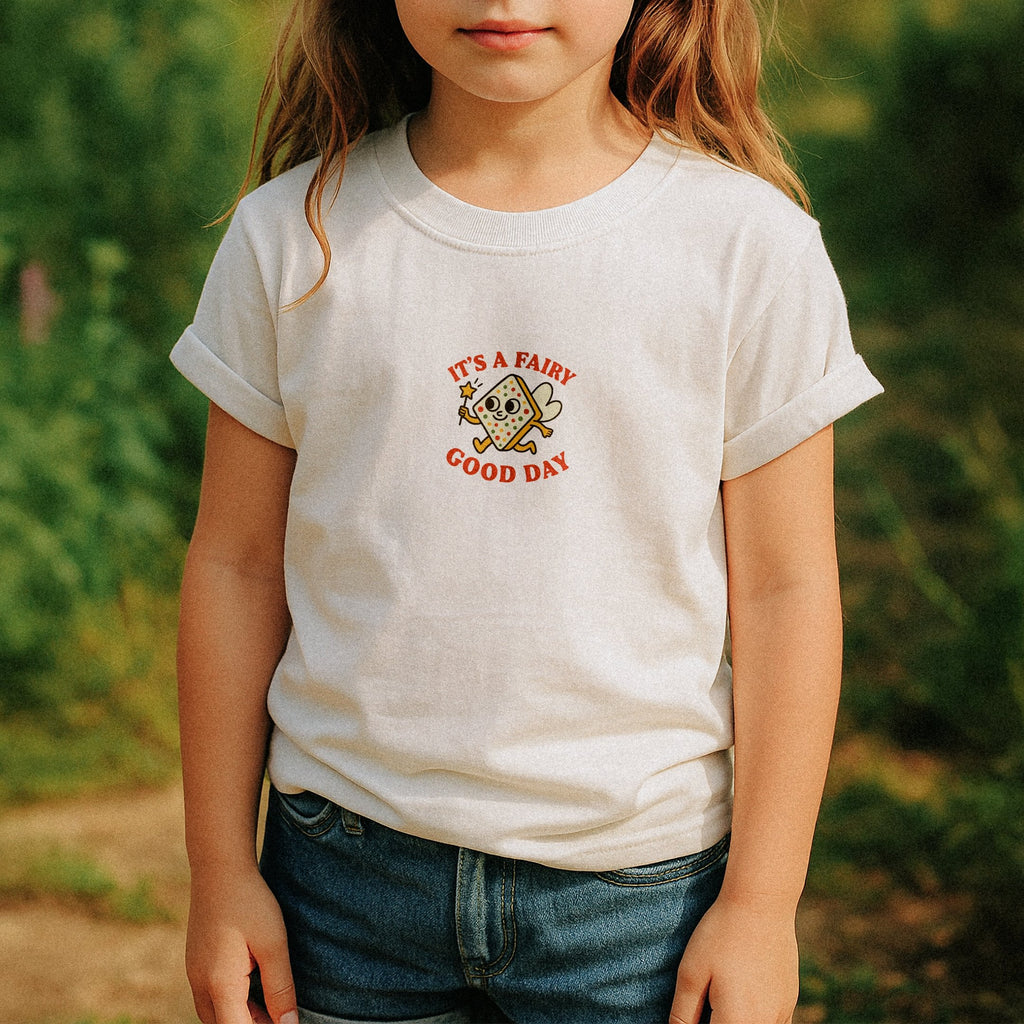 Fairy Good Day Kids Tee - lifestyle white
