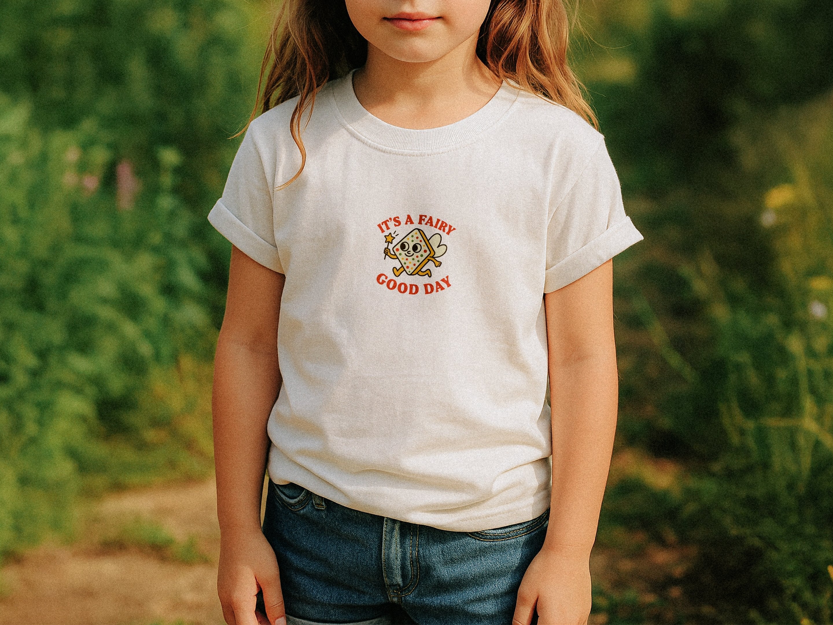 Fairy Good Day Kids Tee - lifestyle white