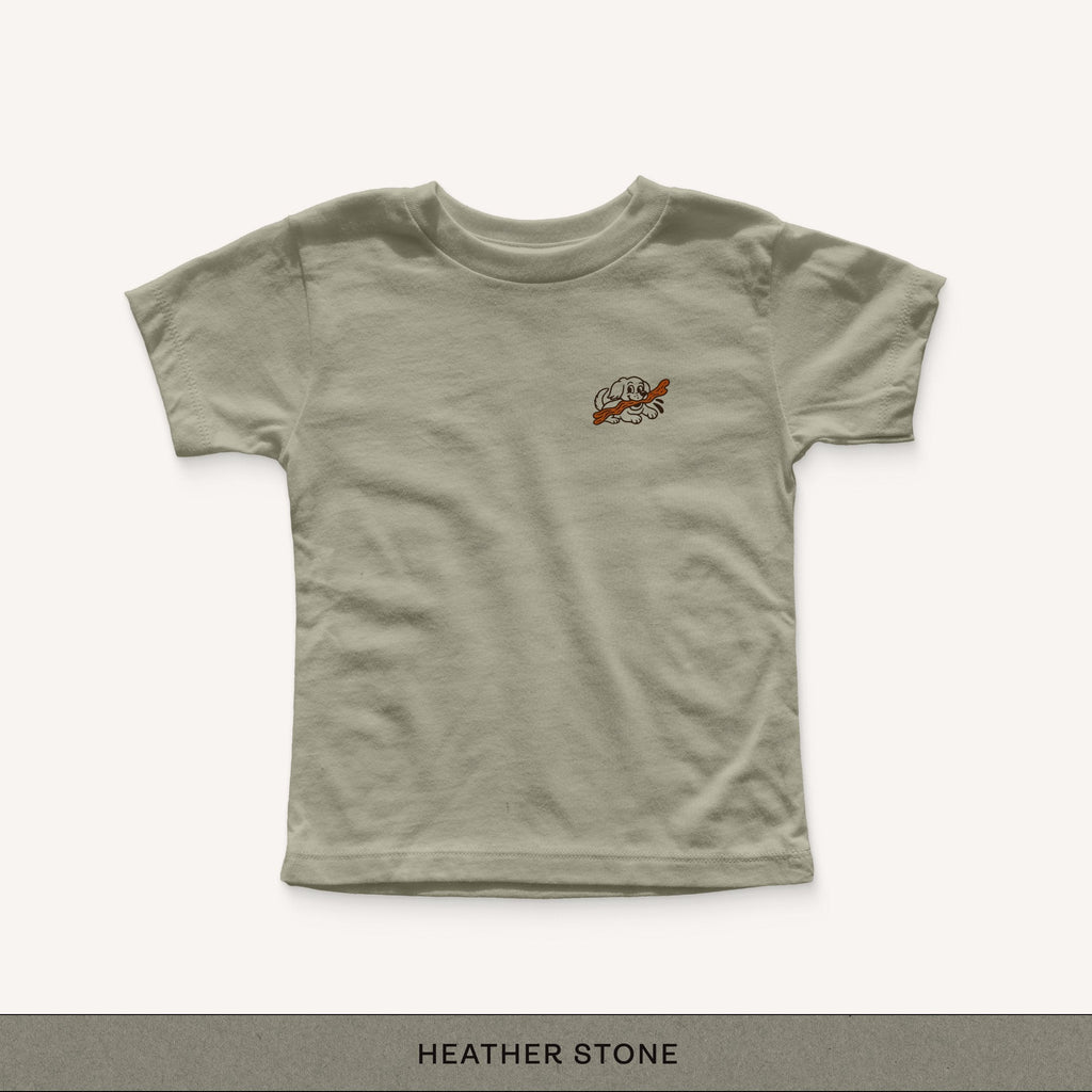 Fully Stick Toddler Tee - heather stone