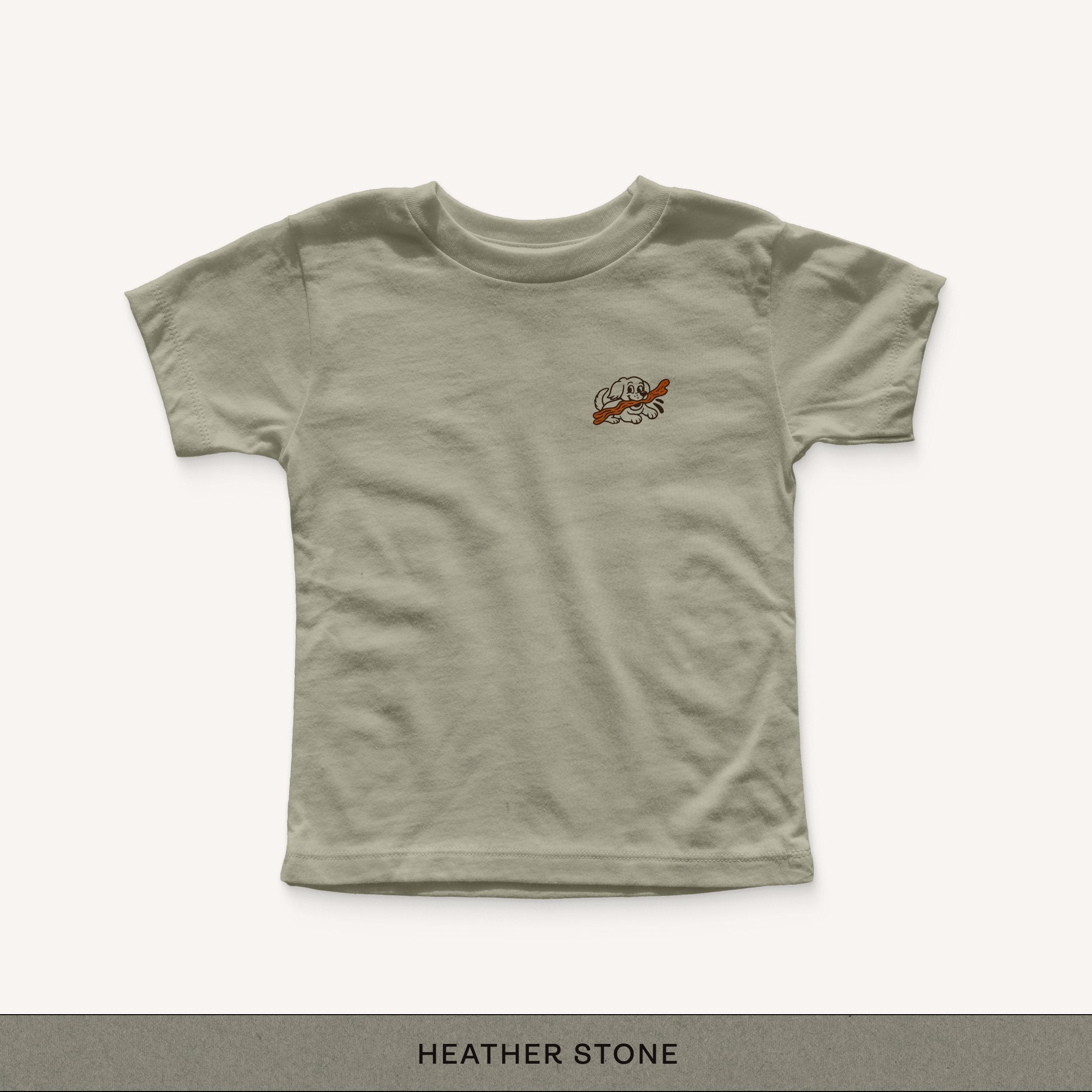 Fully Stick Toddler Tee - heather stone