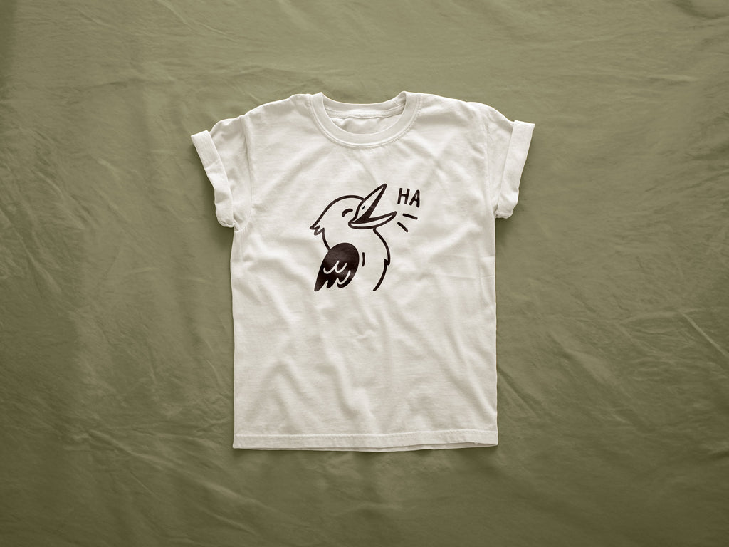 Kookaburra Kids Tee - white