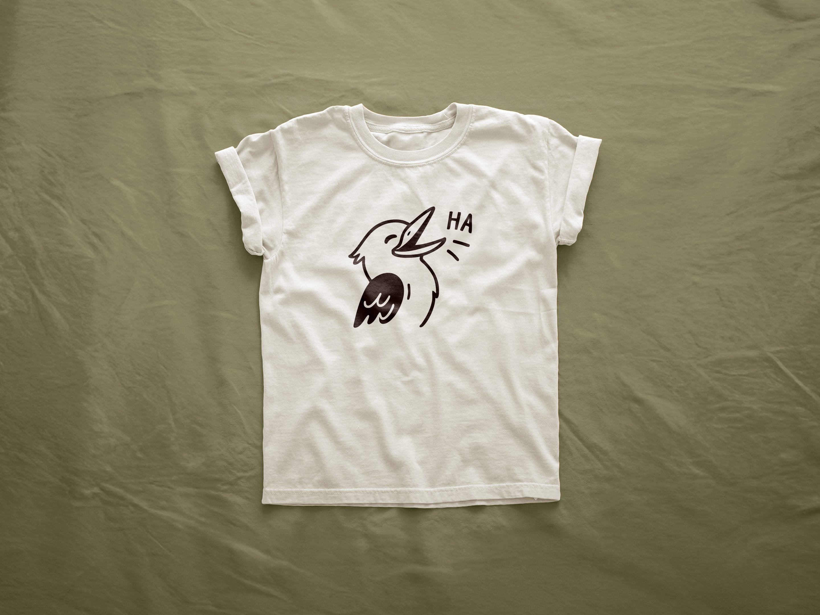 Kookaburra Kids Tee - white
