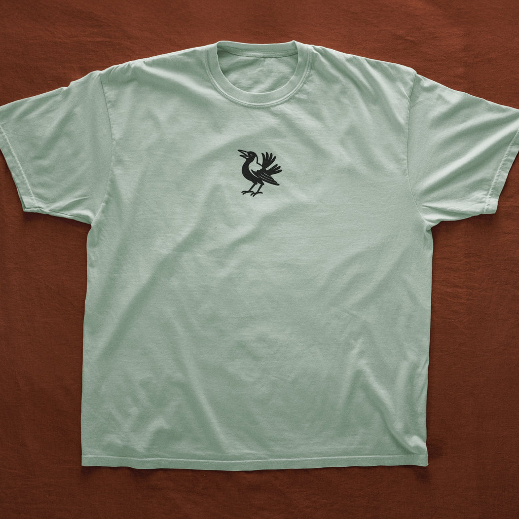 Magpie Embroidered Tee - bay