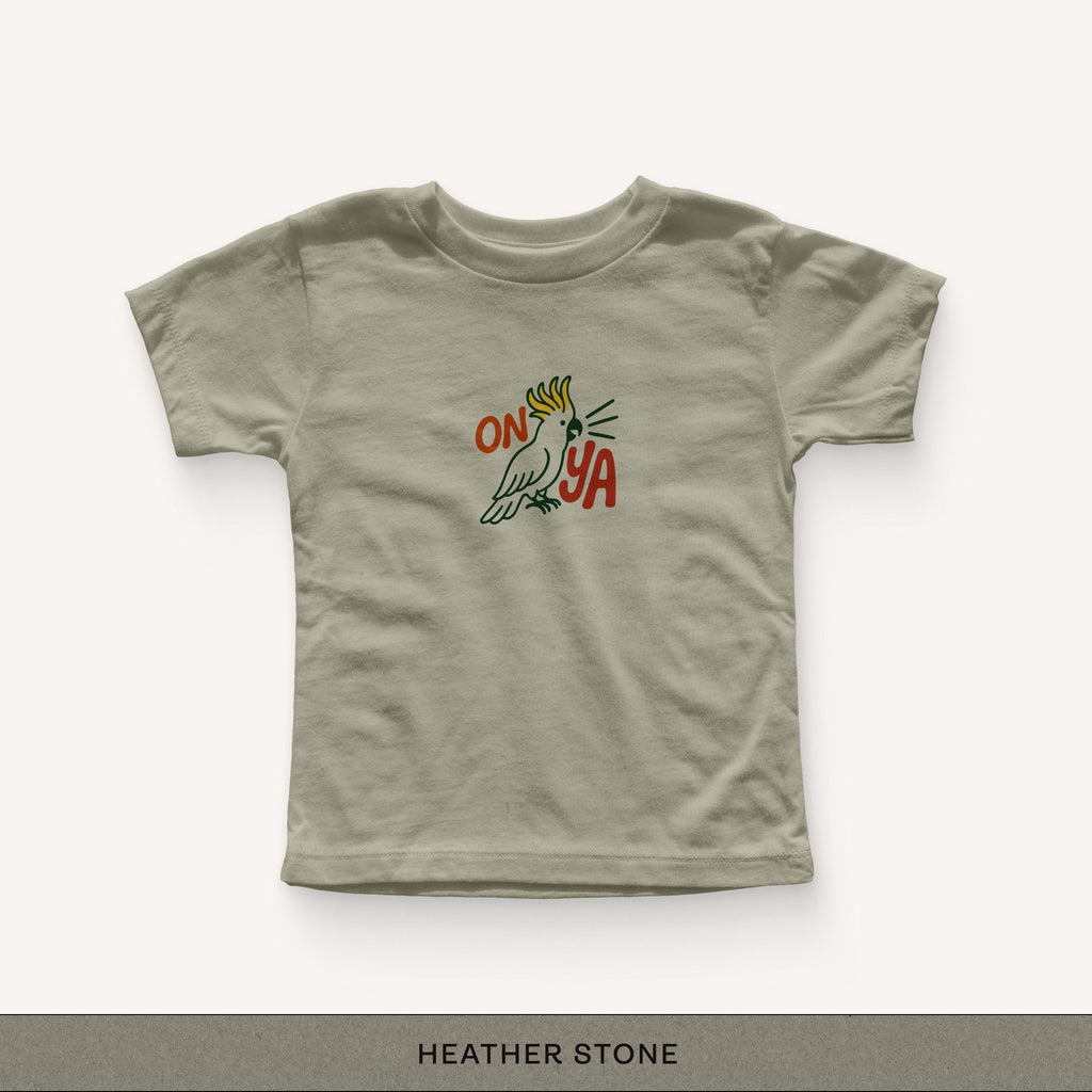 Onya Toddler Tee - heather stone