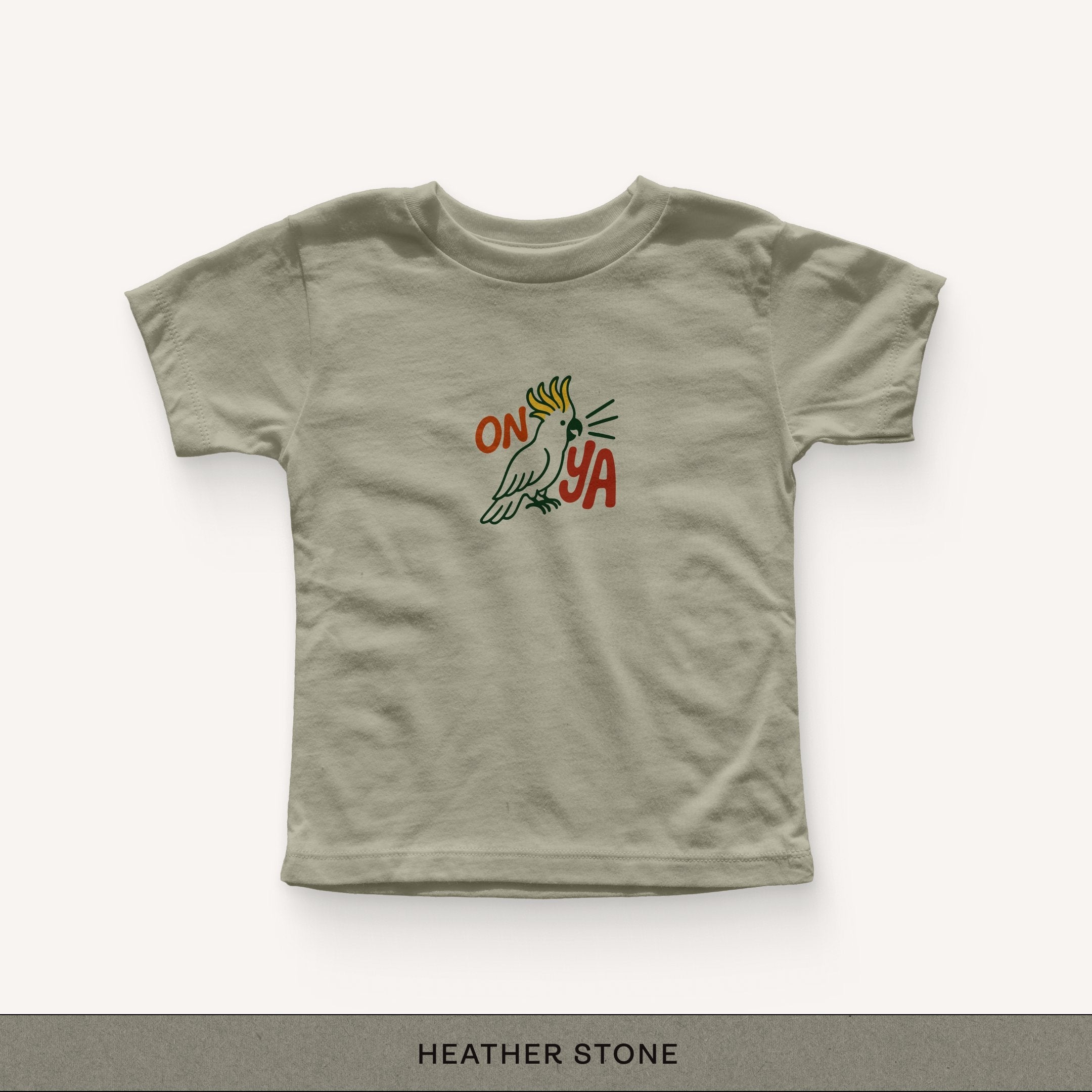 Onya Toddler Tee - heather stone