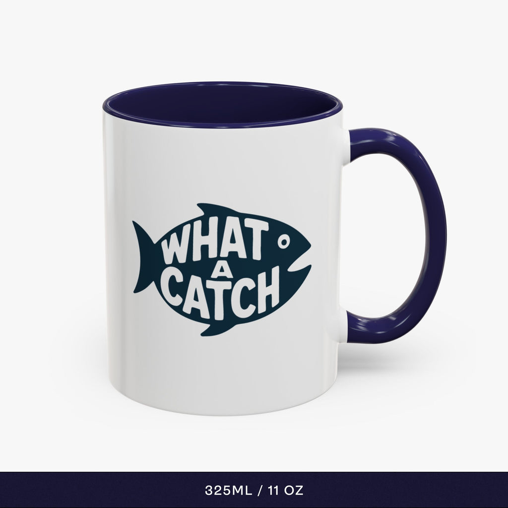 What A Catch Mug - navy