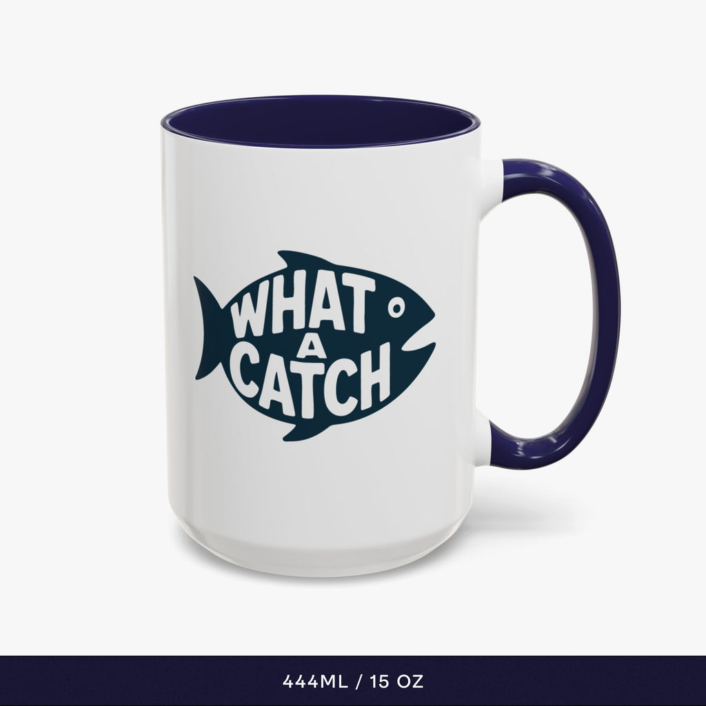 What A Catch Mug - navy