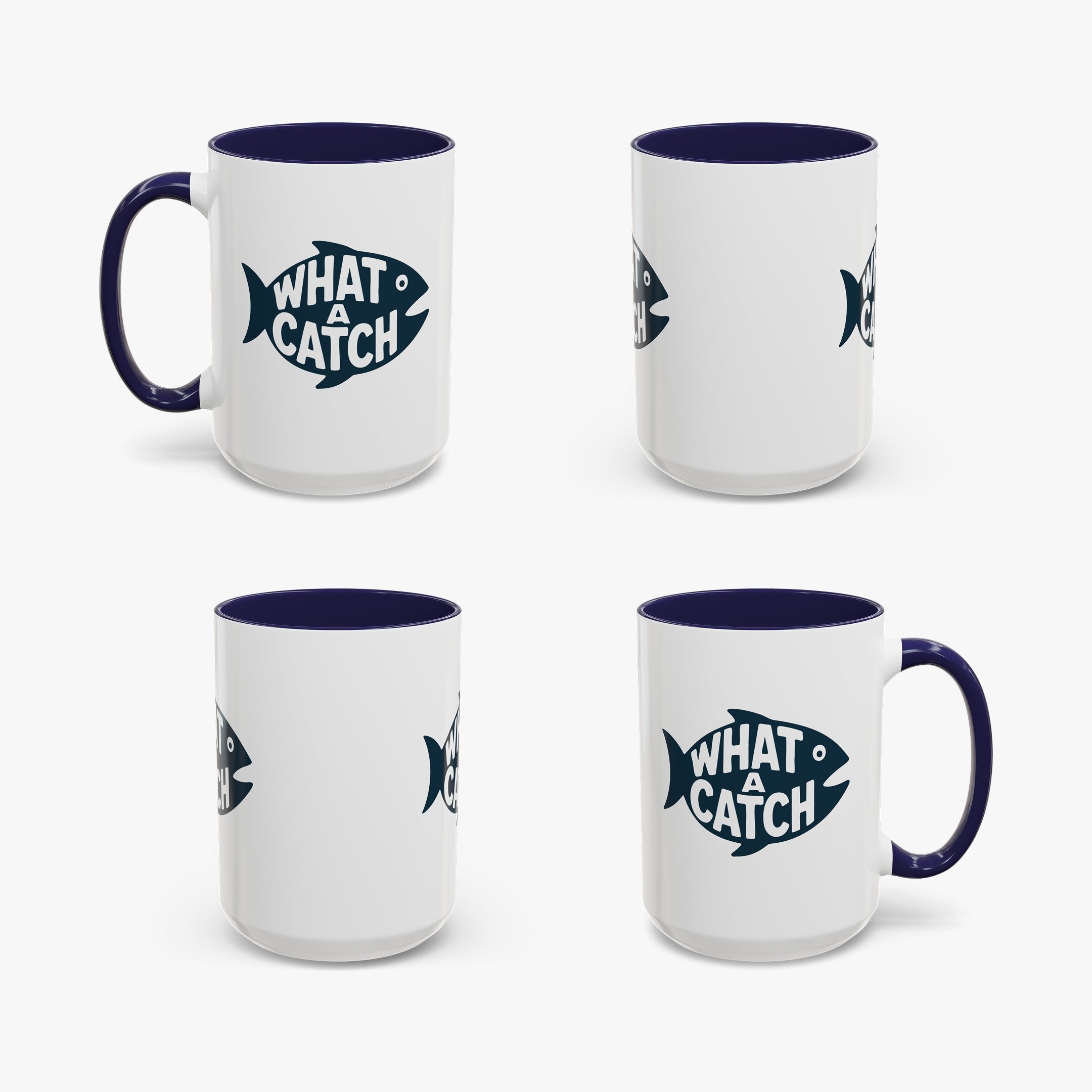 What A Catch Mug - navy